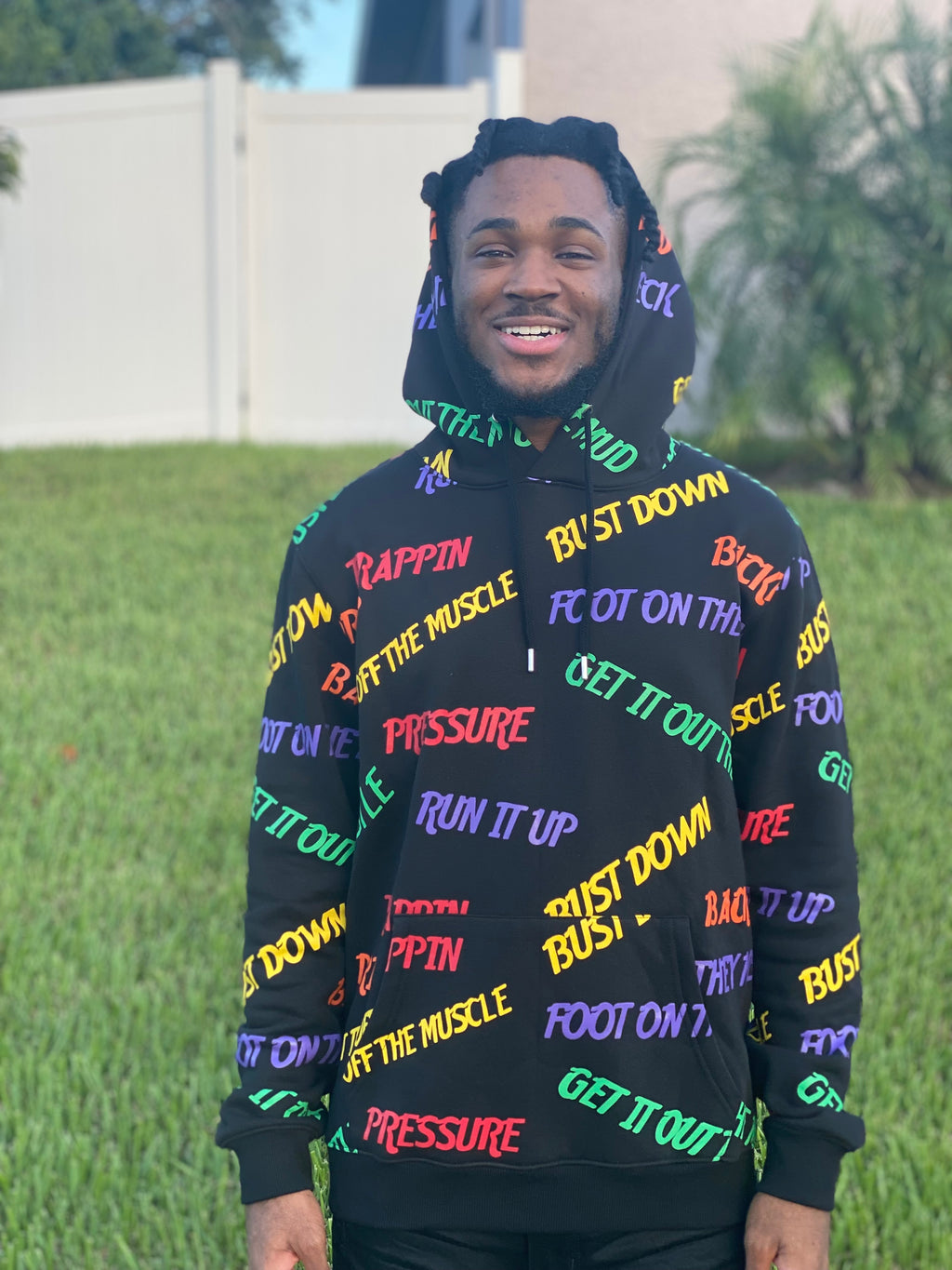 All over print hoodie