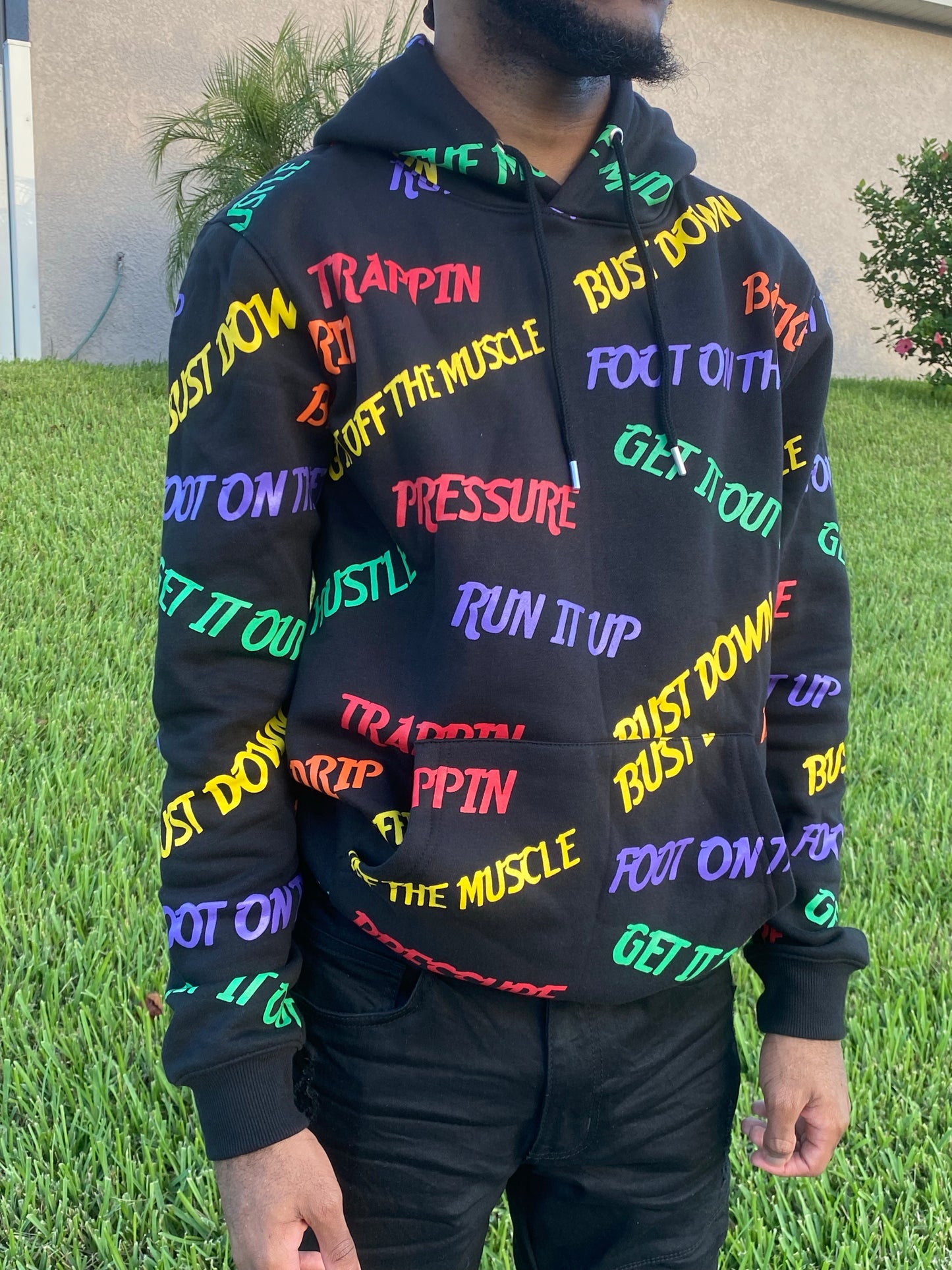 All over print hoodie