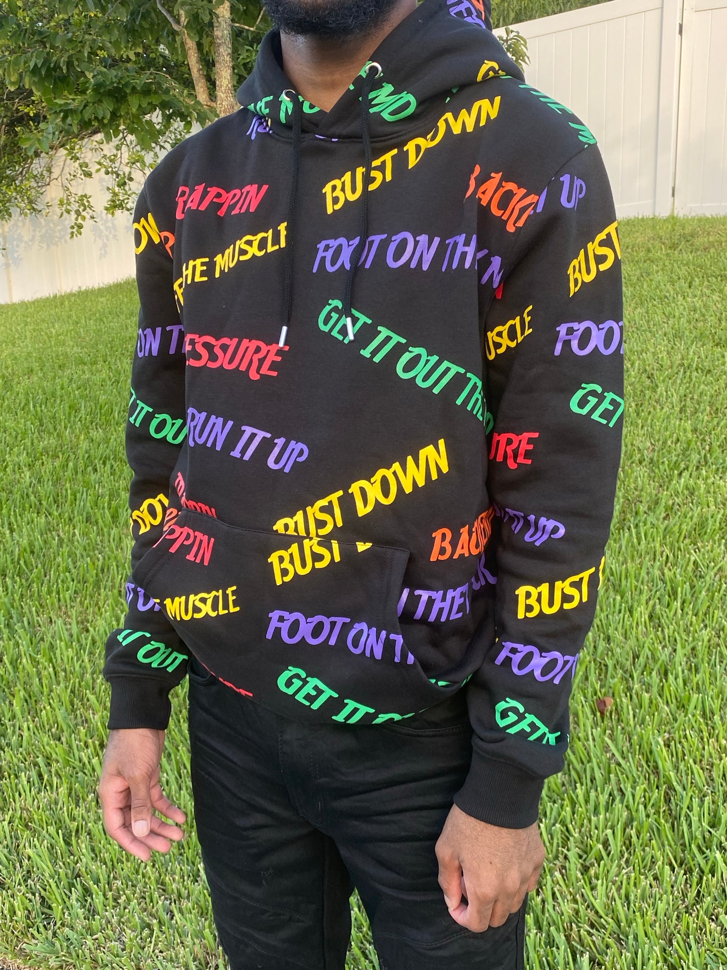 All over print hoodie